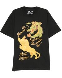 Melt - Dragon-Print Tiger-Print T-Shirt - Lyst