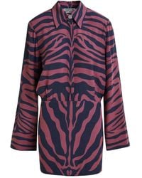 Essentiel Antwerp - Zebra-Print Mini Dress - Lyst