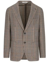 Tagliatore - Check-Pattern Notched-Lapel Jacket - Lyst