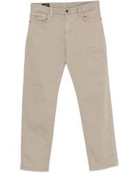 Emporio Armani - Jean À Patch Logo - Lyst