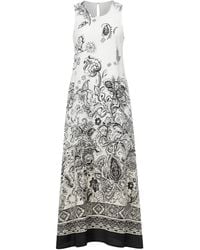 Kaos - Paisley-Print Sleeveless Midi Dress - Lyst