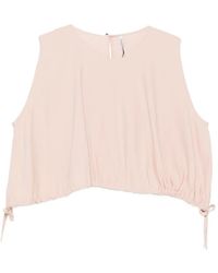 Liviana Conti - Drawstring-Hem Sleeveless Top - Lyst