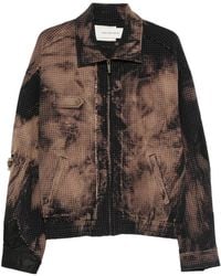 Feng Chen Wang - Tie-Dye Distressed Jacket - Lyst