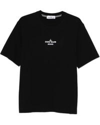 Stone Island - Logo-Printed Crew-Neck T-Shirt - Lyst