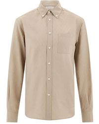 Ferragamo - Button-Down Overhemd Met Monogram - Lyst