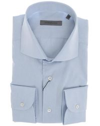 Corneliani - French-Collar Cotton Shirt - Lyst