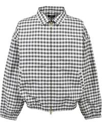 BREATH - Script-Logo Check-Pattern Jacket - Lyst