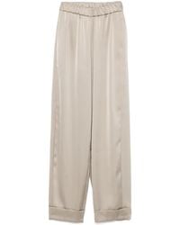 Blanca Vita - Hose Aus Satin - Lyst