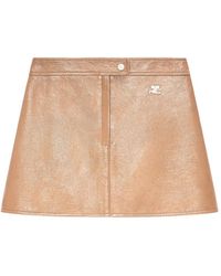 Courreges - Vinyl-Effect Mini Skirt - Lyst