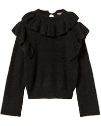Twinset - Jumper With Lurex Yarn And Ruffles - Lyst