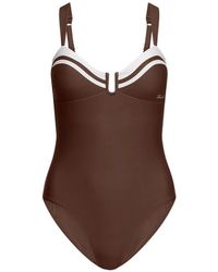 KARL LAGERFELD - Maillot De Bain Signature À Bords Contrastants - Lyst