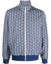 Lacoste - Sweatshirt mit Monogrammmuster - Lyst