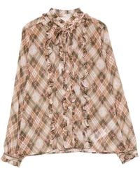 iBlues - Ruffled-Detail Blouse - Lyst