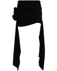 Magda Butrym - Draped Asymmetric Mini Skirt - Lyst