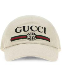 Gucci - Web-Detail Logo-Embroidered Baseball Cap - Lyst