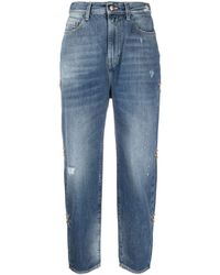 Washington DEE-CEE U.S.A. - High-waisted Cropped Jeans - Lyst