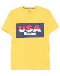 Blauer - Logo-Print Short-Sleeve T-Shirt - Lyst