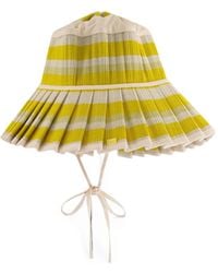 Lorna Murray - Capri Striped Pleated Sun Hat - Lyst