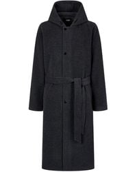 Studio Tomboy X - Hooded Long-Belt Coat - Lyst