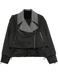 Iceberg - Chaqueta Biker Con Doble Capa - Lyst