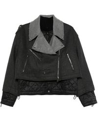 Iceberg - Bikerjacke Im Layering-Look - Lyst