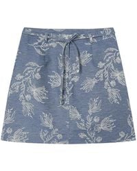 Ports 1961 - Floral A-Line Mini Skirt - Lyst