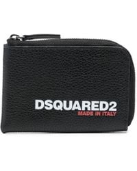 DSquared² - Logo-print Zip-up Wallet - Lyst