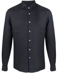 Altea - Linen Long-sleeve Shirt - Lyst