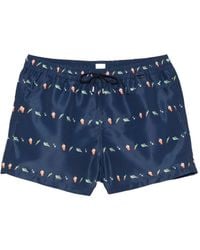 Paul Smith - Drawstring Patterned Swim Shorts - Lyst