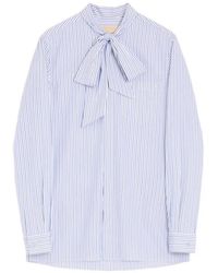 Valentino Garavani - Striped-Pattern Cotton Shirt - Lyst