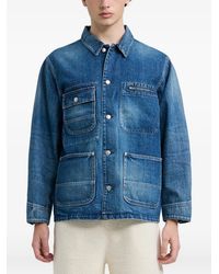 vowels - Chore Bleached Denim Jacket - Lyst