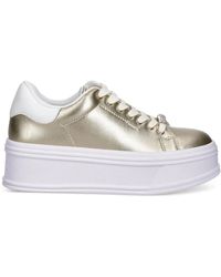 Liu Jo - Metallic Platform Sneakers - Lyst