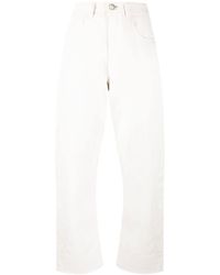 Jil Sander - Tapered-Jeans mit hohem Bund - Lyst