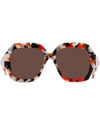 Chloé - Square-Frame Tortoiseshell Sunglasses - Lyst