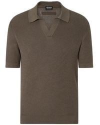 ZEGNA - V-Neck T-Shirt - Lyst