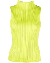 Pleats Please Issey Miyake - Top New Colorful Basics 3 sin mangas - Lyst