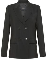 Seventy - Chaqueta Con Doble Botonadura Y Manga Tres Cuartos - Lyst