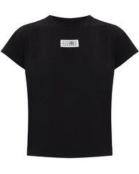 MM6 by Maison Margiela - Logo-Patch T-Shirt - Lyst