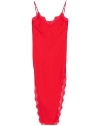 Nissa - Side-Slits Slip Dress - Lyst