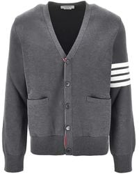 Thom Browne - Rwb Cotton Cardigan - Lyst