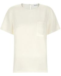 Max Mara - Mxmpagano Embroidered Silk Blouse - Lyst