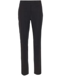 Elena Miro - Elasticated-Waist Straight-Leg Trousers - Lyst