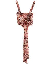 Chloé - Top Crop A Fiori - Lyst