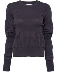 Enfold - Trui Met Ronde Hals En Geribbelde Details - Lyst