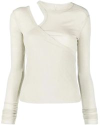 Rick Owens - カットアウト リブトップ - Lyst