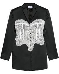 GIUSEPPE DI MORABITO - Chaqueta con panel de encaje - Lyst