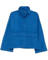 Christian Wijnants - High-Neck Patch-Pocket Denim Jacket - Lyst
