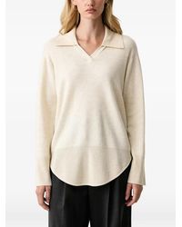 Silvian Heach - Curved-Hem Polo Sweater - Lyst
