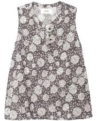 Xirena - Tish Floral-Print Buttoned Top - Lyst
