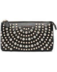 La Carrie - Crystal-Embellished Faux-Pearl Cross Body Bag - Lyst